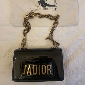 DIOR J'ADIOR PATENT LEATHER HANDBAG